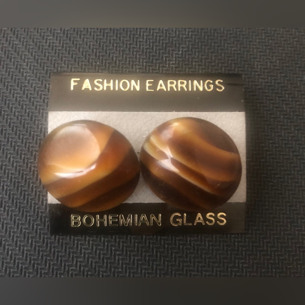 Brown Swirl Bohemian Fashion Earrings